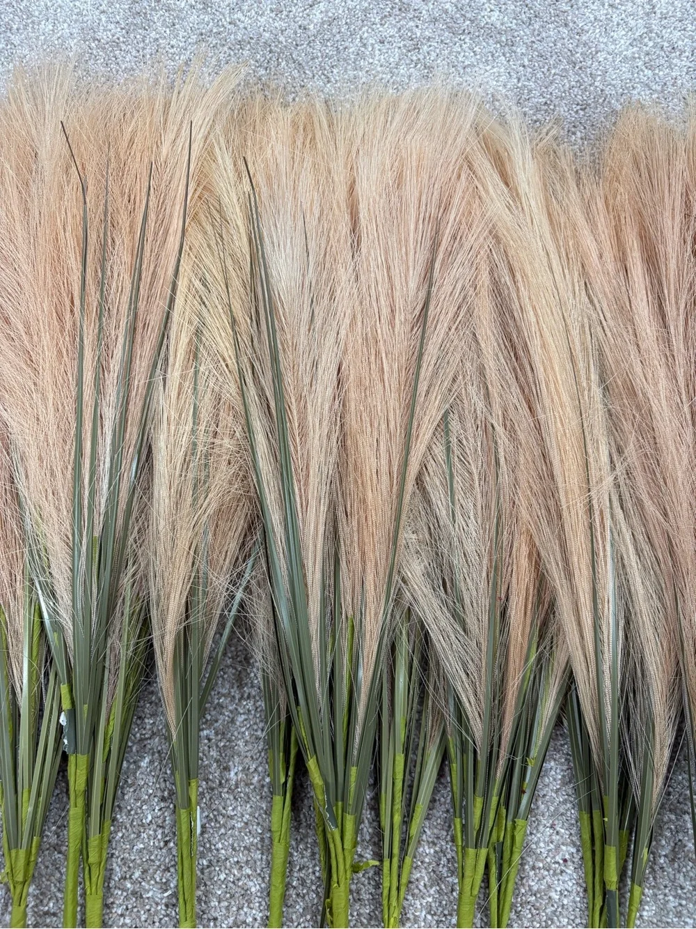 Pampas Wheat Grass Spray - Tan Artificial